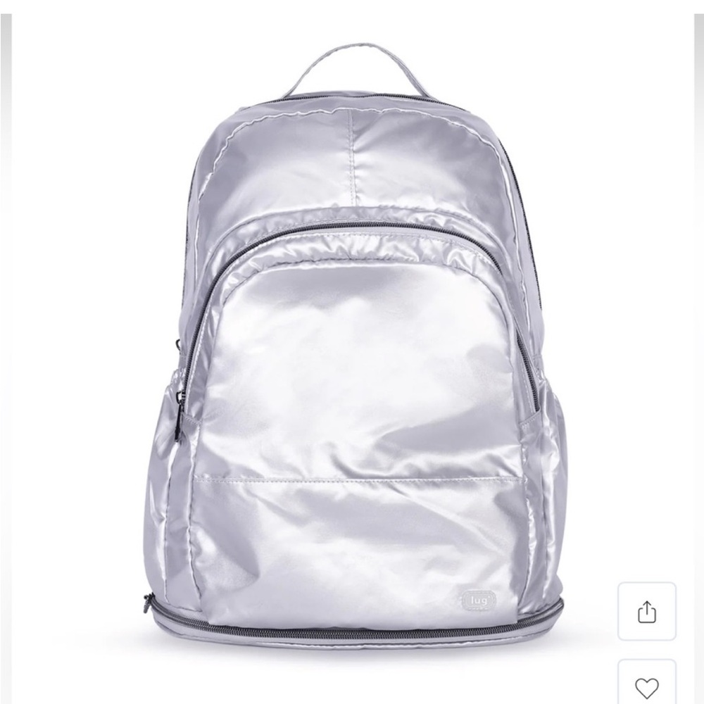 NWT Lug Echo SE 2 packable backpack in metallic silver